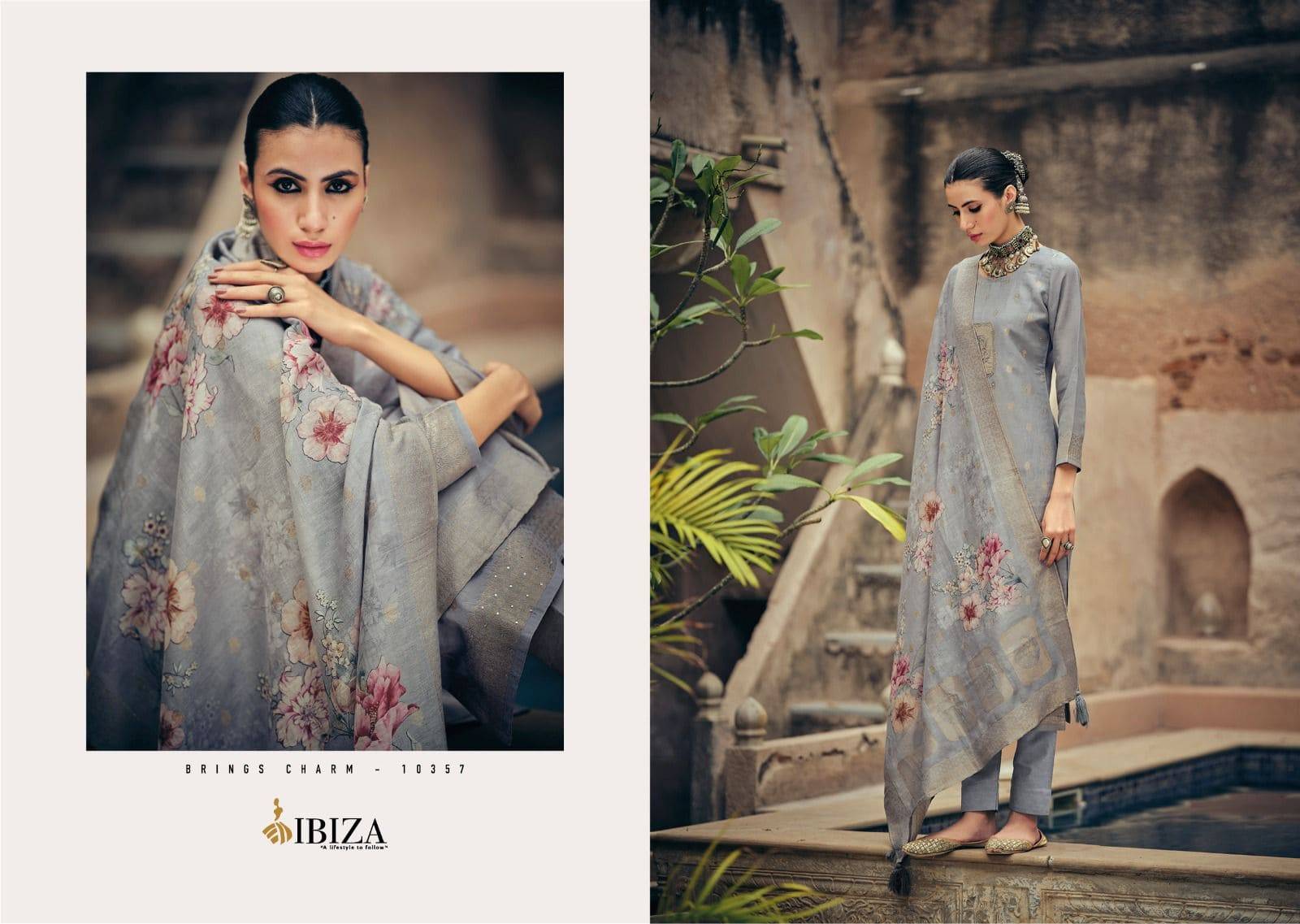 Ellena by Ibiza 10355 To 10362 Series Designer Festive Suits Beautiful Fancy Stylish Colorful Party Wear & Occasional Wear Digital print Dresses At Wholesale Price
